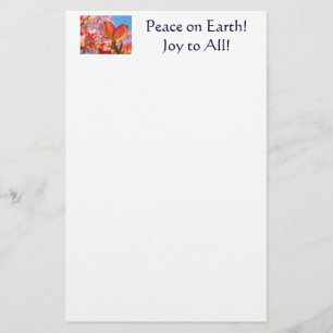Weltfrieden! Schreibwaren Joy to All! Dogwoods Briefpapier