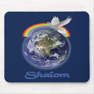 Weltfrieden Shalom Mousepad