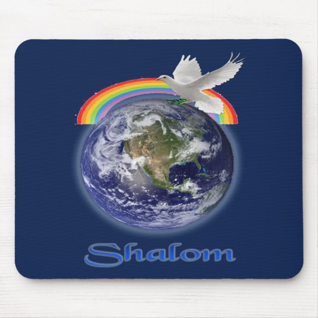 Weltfrieden Shalom Mousepad (Vorne)