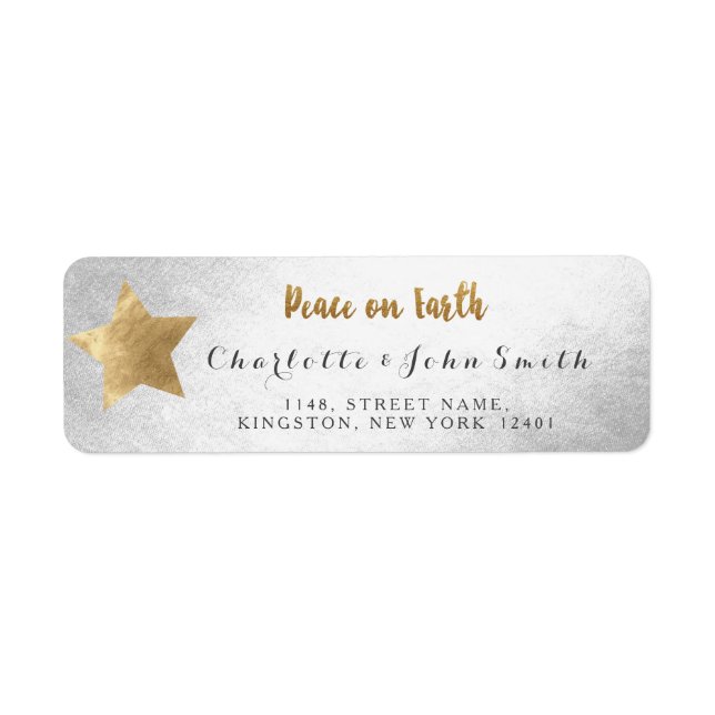 Weltfrieden Silver Golden Star Neue Adress (Vorne)