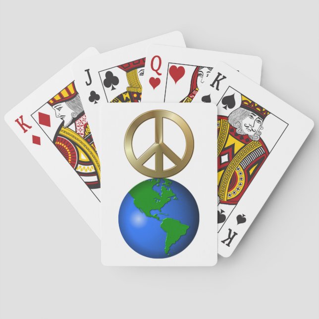 Weltfrieden Spielkarten (Rückseite)
