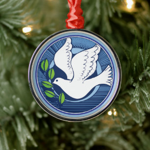 Weltfrieden-Taubenschmuck Ornament Aus Metall