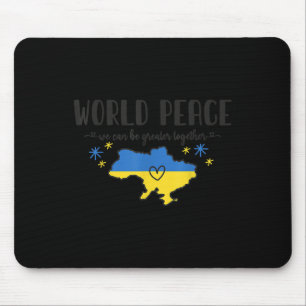 Weltfrieden - Ukraine Shirt: Krieg gegen Ukraine Mousepad