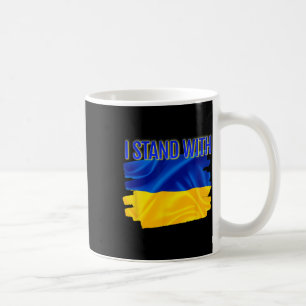 Weltfrieden Unterstütze Ukrainische Flagge Ich Ste Kaffeetasse