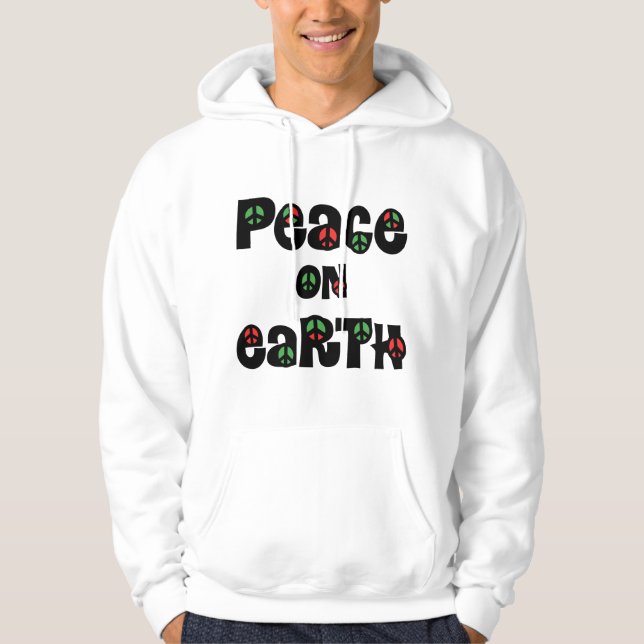 Weltfrieden Weihnachten Hoodie (Vorderseite)
