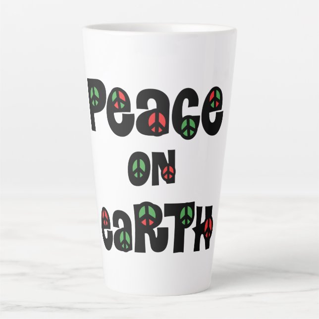 Weltfrieden Weihnachten Milchtasse (Vorderseite)