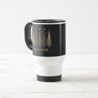 Weltfrieden Weihnachten Minimalistisch Reisebecher