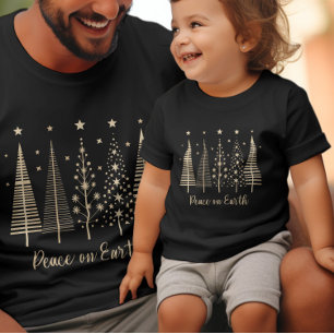 Weltfrieden Weihnachten Minimalistischer T - Shirt