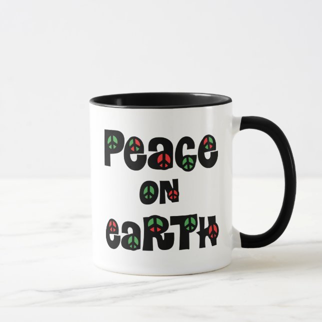 Weltfrieden Weihnachten Tasse (Rechts)