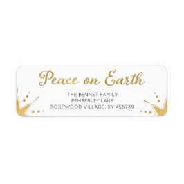 Weltfrieden Weihnachts-Rücksendeadresse