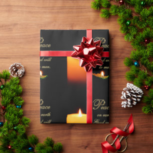 Weltfrieden Weihnachtswackelpapier Geschenkpapier