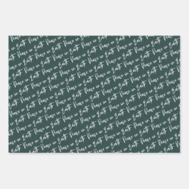 Weltfrieden Winter Botanische Berry-Muster Geschenkpapier Set