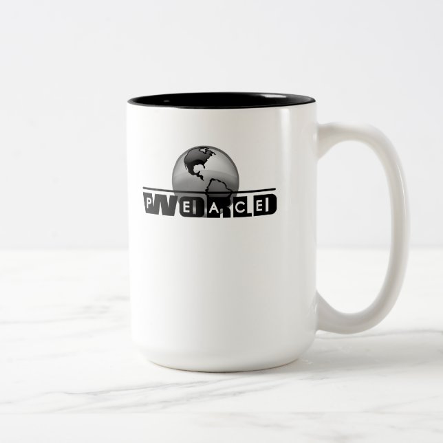 Weltfrieden Zweifarbige Tasse (Rechts)