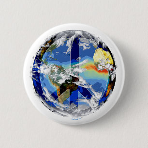 Weltfriedens-Button Button