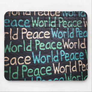 Weltfriedenserfarbene Liebe Friedlich Mousepad
