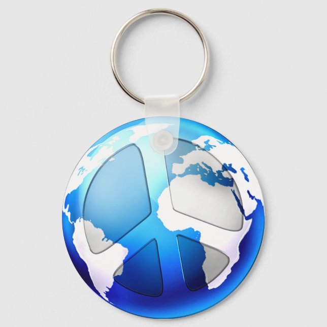 WELTFRIEDENSGLOBE SCHLÜSSELANHÄNGER (Vorderseite)