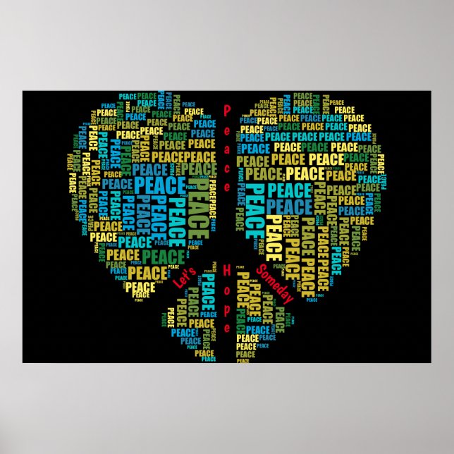 Weltfriedensplakat Poster (Vorne)