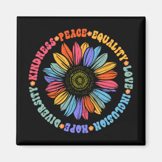 Weltfriedensstifter Sonnenblumenblumengestelle Magnet