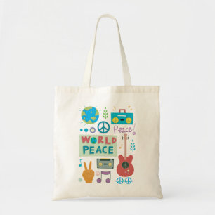 Weltfriedenssymbol-Taschen-Tasche Tragetasche
