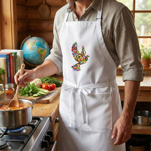 Weltfriedenstove aus internationalen Flaggen Schürze