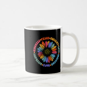 Weltfriedensunterstützer Sonnenblumen-Blumen-Outfi Kaffeetasse