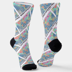 Weltgeologische Provinzen Weltkarte Geologie Socken