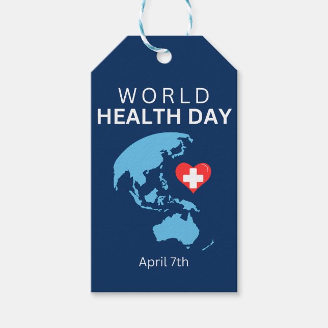 Weltgesundheitstag, 7. April Geschenkanhänger (Vorderseite)