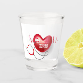 Weltgesundheitstag Schnapsglas