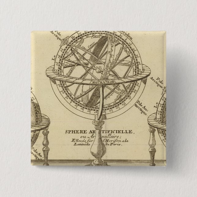 Weltglobe Button (Vorderseite)