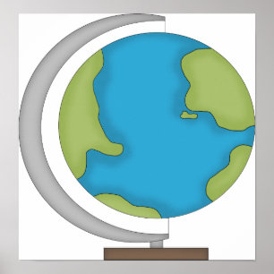 Weltglobe Poster