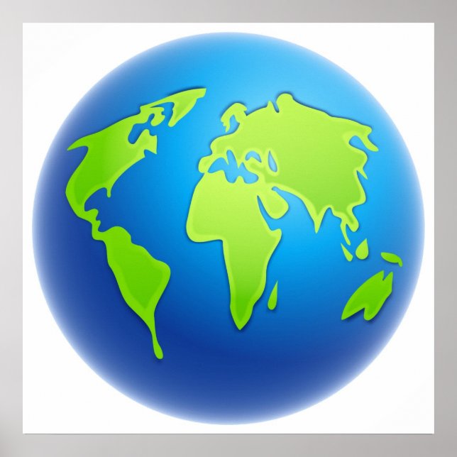 Weltglobe Poster (Vorne)