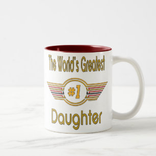 Weltgrößte Tochter Nummer eins Zweifarbige Tasse