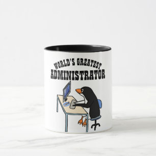 Weltgrößter ADMINISTRATOR ADMIN Geschenke Pinguin Tasse