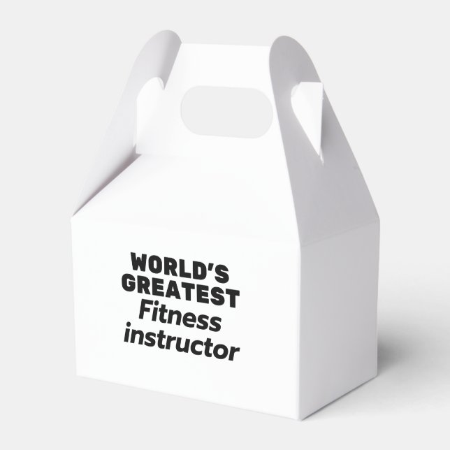 Weltgrößter Fitness-Instruktor Geschenkschachtel (Vorderseite)