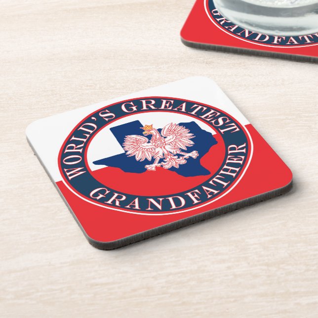 Weltgrößter Großvater Getränkeuntersetzer (Linke Seite)