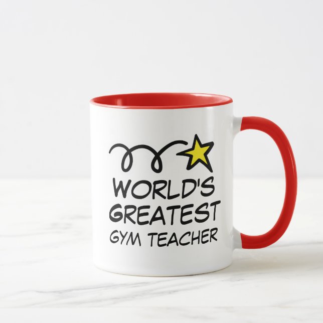 Weltgrößter Gymnastiklehrer - Kaffeegenuss - Tasse (Rechts)