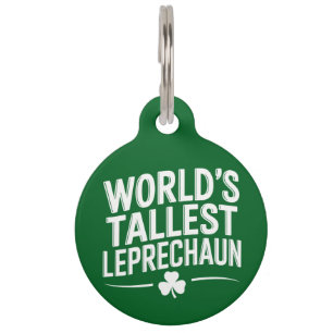 Weltgrößter Leprechaun St. Patrick's Day Haustiermarke