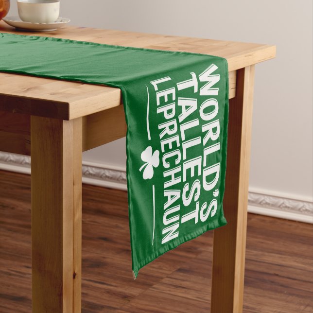 Weltgrößter Leprechaun St. Patrick's Day Kurzer Tischläufer (Beispiel)