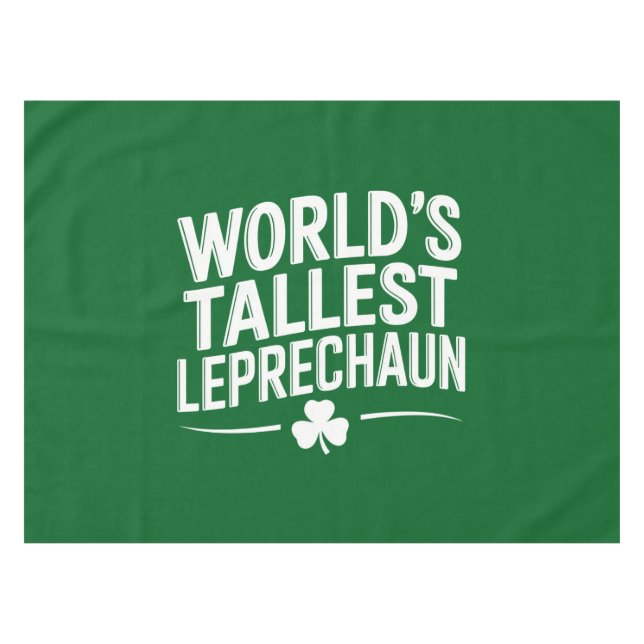 Weltgrößter Leprechaun St. Patrick's Day Tischdecke (Vorderseite (Horizontal))