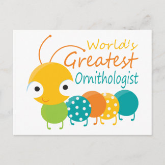 Weltgrößter Ornithologe Postkarte