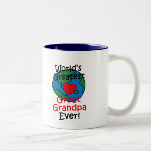Weltgrößter Urgroßvater Herz Zweifarbige Tasse