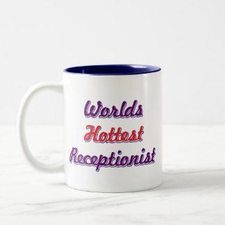 Weltheißeste Empfangsdame Zweifarbige Tasse
