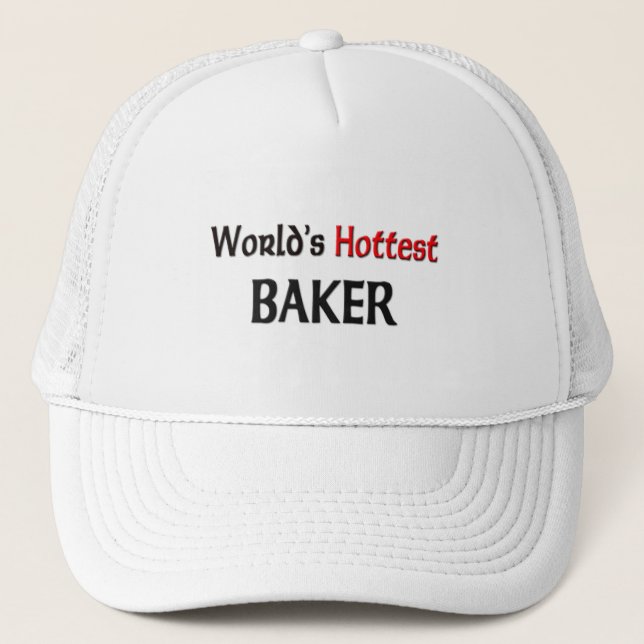 Weltheißester Bäcker Truckerkappe (Vorderseite)