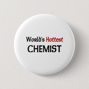 Weltheißester Chemiker Button