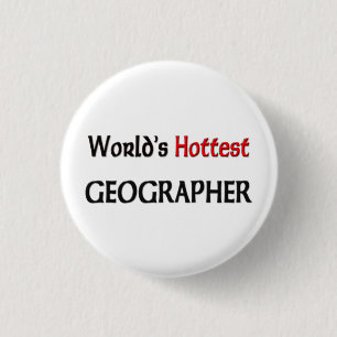 Weltheißester Geograph Button