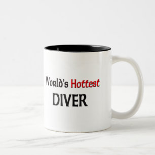Weltheißester Taucher Zweifarbige Tasse