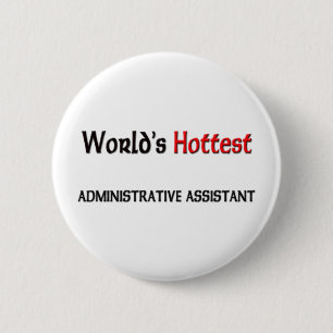 Weltheißester Verwaltungsmitarbeiter Button