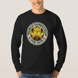 Weltherrschaft Für Kitten Lustige Katzen Abzeichen T-Shirt