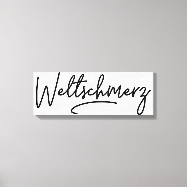 Weltjugend, deutsches Wort, Welt Leinwanddruck (Vorderseite)