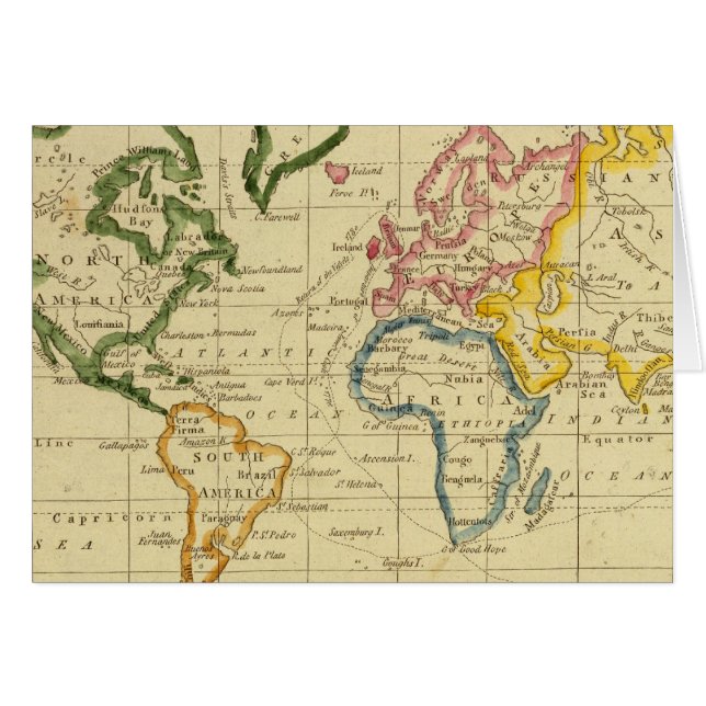 Weltkarte (Vorderseite (Horizontal))